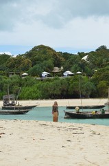 Fototapeta na wymiar African fishermans on zanzibar island