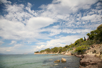 Fototapeta premium Paesaggio di mare. Isola greca.