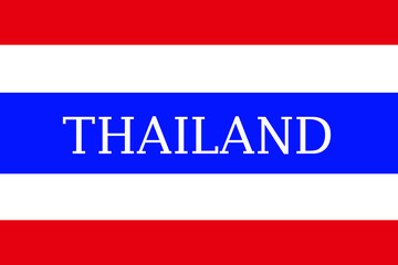 Thailand flag ,original and simple thailand flag