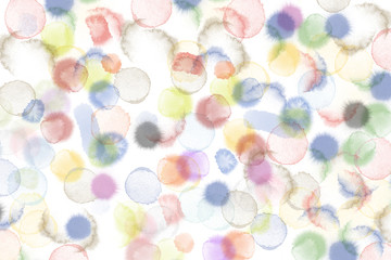 Abstract watercolor dropped on white background