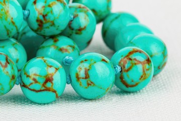 Beautiful beads jewelry - Stock Image macro.