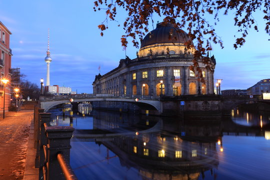 Museum Island and TV Tower in Berlin, Germany