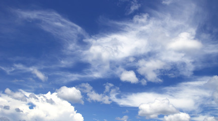 Naklejka na ściany i meble Sky white clouds Natural outdoor