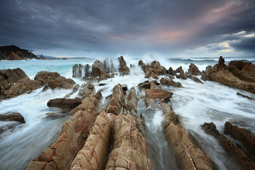 Obraz premium Barraga Bay Coastline with Wild Seas