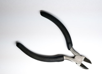 work tool. nippers isolated on a white background