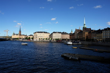 Fototapeta premium Gamla stan, the old town in Stockholm, Sweden.