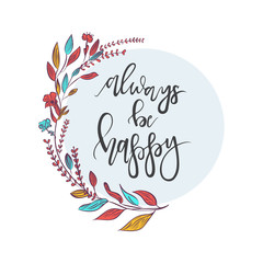 Garden flowers, botanical natural Illustration