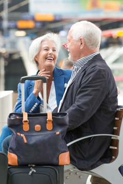 Active senior couple