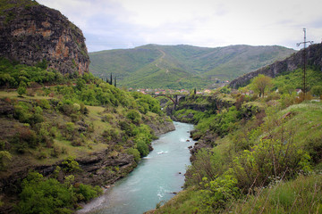 Fototapeta na wymiar Tara River canyon. Montenegro