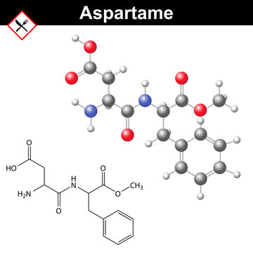 Aspartame molecular structure