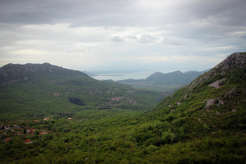 Naklejka premium Mountanious landscape of Montenegro