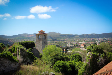 Fototapeta na wymiar Ruins of fortres, Stari Bar, Montenegro
