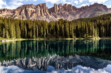 Karersee mit Latemargruppe.
