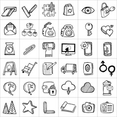 Hand drawn icons 005