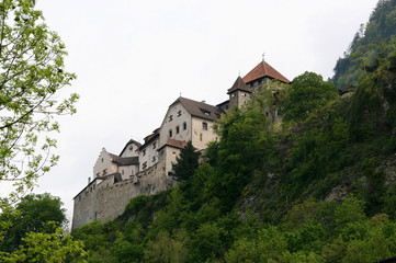 Fototapeta na wymiar Vaduz castle - is the palace and official residence of the Prince of Liechtenstein