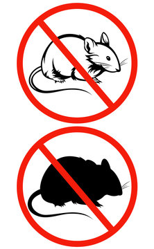 no rodents vector sign