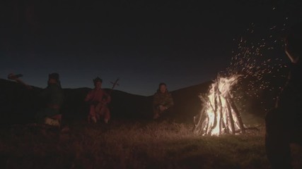 Musiciens au coin du feu