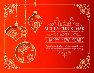 Vector Christmas Greetings Card