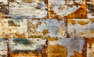 Abstract corroded colorful rusty background, rusty texture