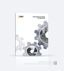 Brochure template layout, cover design annual report, flyer, lea