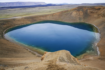 deep blue crater lake