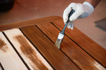 Painting wooden worktops