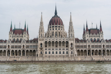 Fototapeta premium Hungarian parliament in Budapest, Hungary