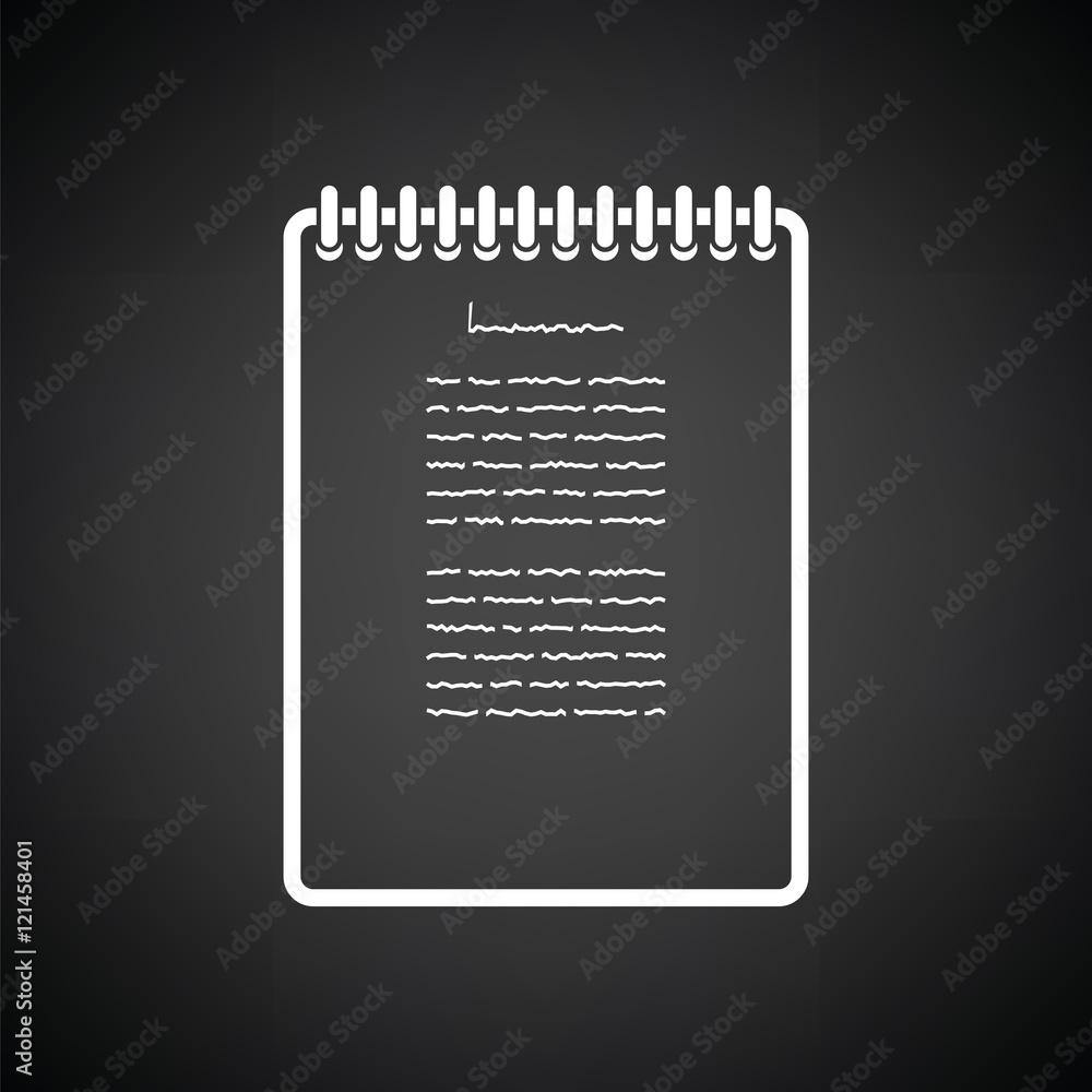 Poster binder notebook icon