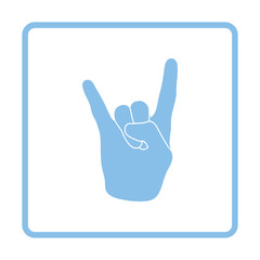 Obraz premium Rock hand icon