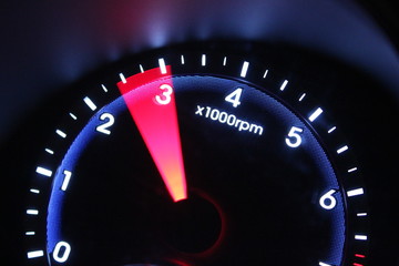 Roaring Car Dashboard Turbo Speedometer