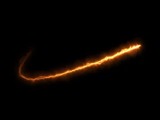 Photo sur Plexiglas Flamme Conception abstraite d& 39 élément d& 39 effet de feu sur le fond noir