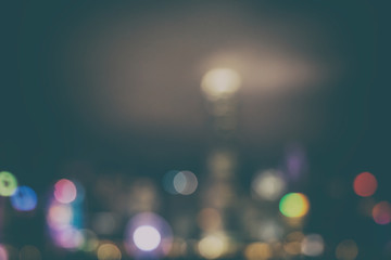 Fototapeta premium Abstract Bokeh blurred color light. Background ant texture for y