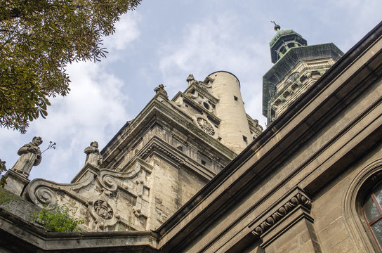 architectural fragments of the Monastery and Bernardine Cathedral, Lviv, Ukraine
