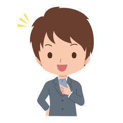 男性　ビジネスマン　イラスト