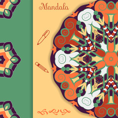 Vector . mandala. Decor for your design, lace ornament.  abstract pattern, oriental style