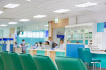 hospital interior blur background 3