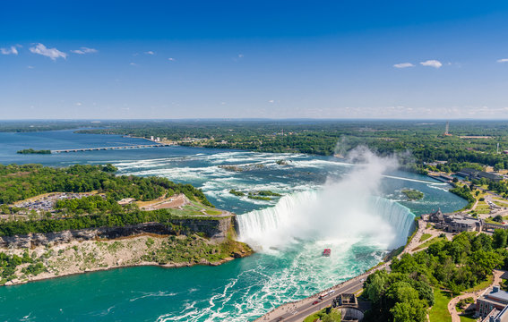 Naklejki Widok z lotu ptaka podkowy Niagara spada. Ontario Canada