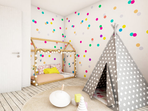 nursery, baby room interior