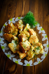 cauliflower baked in batter