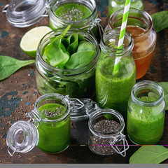 Green spinach smoothie