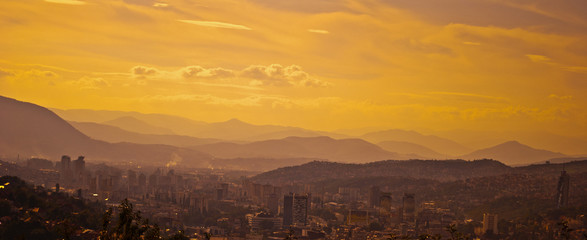 Sarajevo sunset