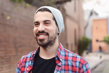 Portrait of a young latin man.