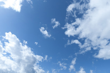 beautiful cloud on blue sky, selective focus