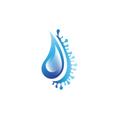 Water Drop Icon - Isolated On White Background. Vector Illustration, Graphic Design. For Web, Websites, Print Material