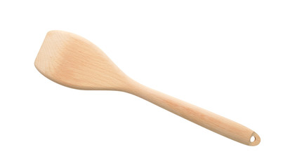Wooden spoon / Wooden spoon on white background.