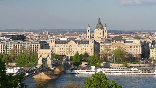 View of Budapest in a spring day