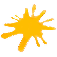 Image of splashes of honey close-up