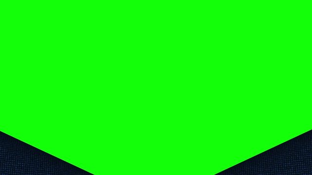 Jeans denim zipper opening set with green screen for chroma keying