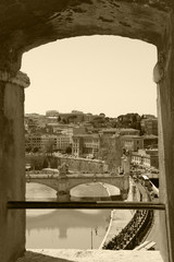 Rome,Italy,View from the Castel Sant'Angelo.
