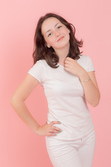 Obraz premium girl in white